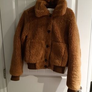 H&M Warm Tan Teddy Jacket